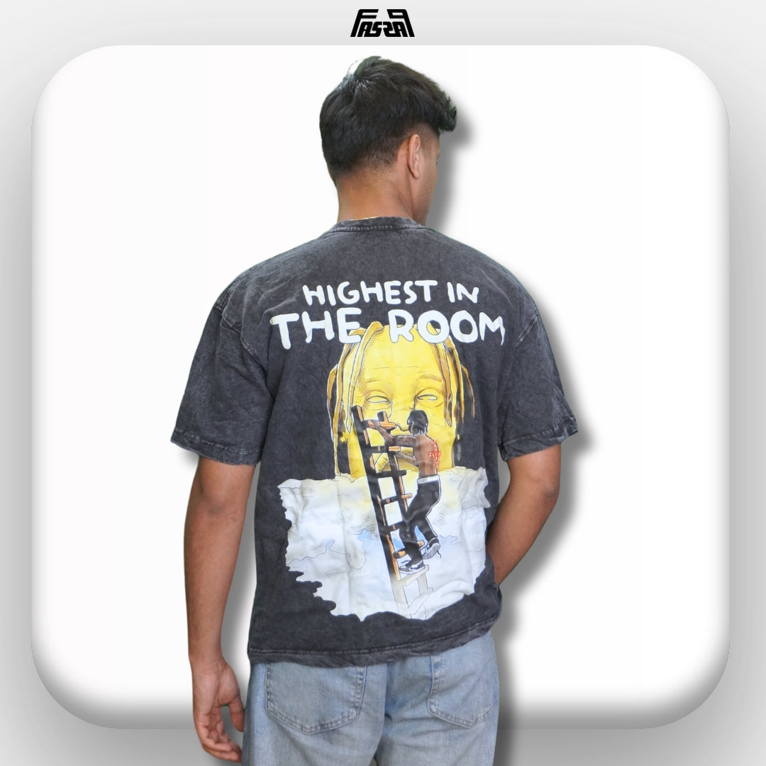 Astroworld Acid Wash Oversized Tee