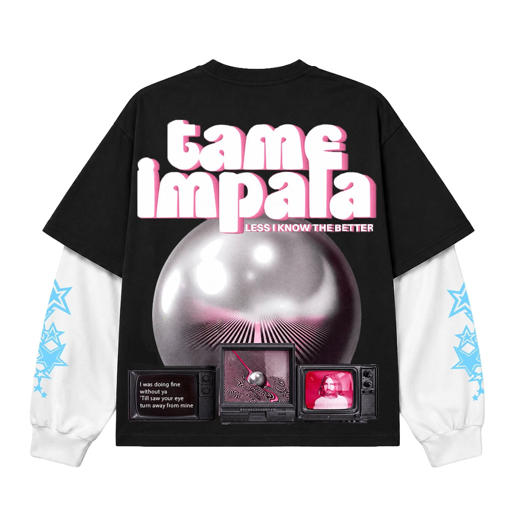 Less I Know Fake Sleeve Tee