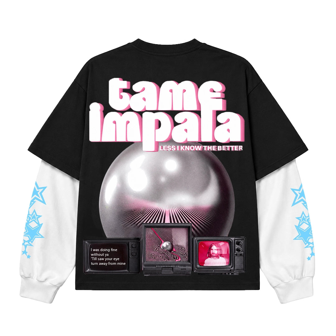 Less I Know Fake Sleeve Tee