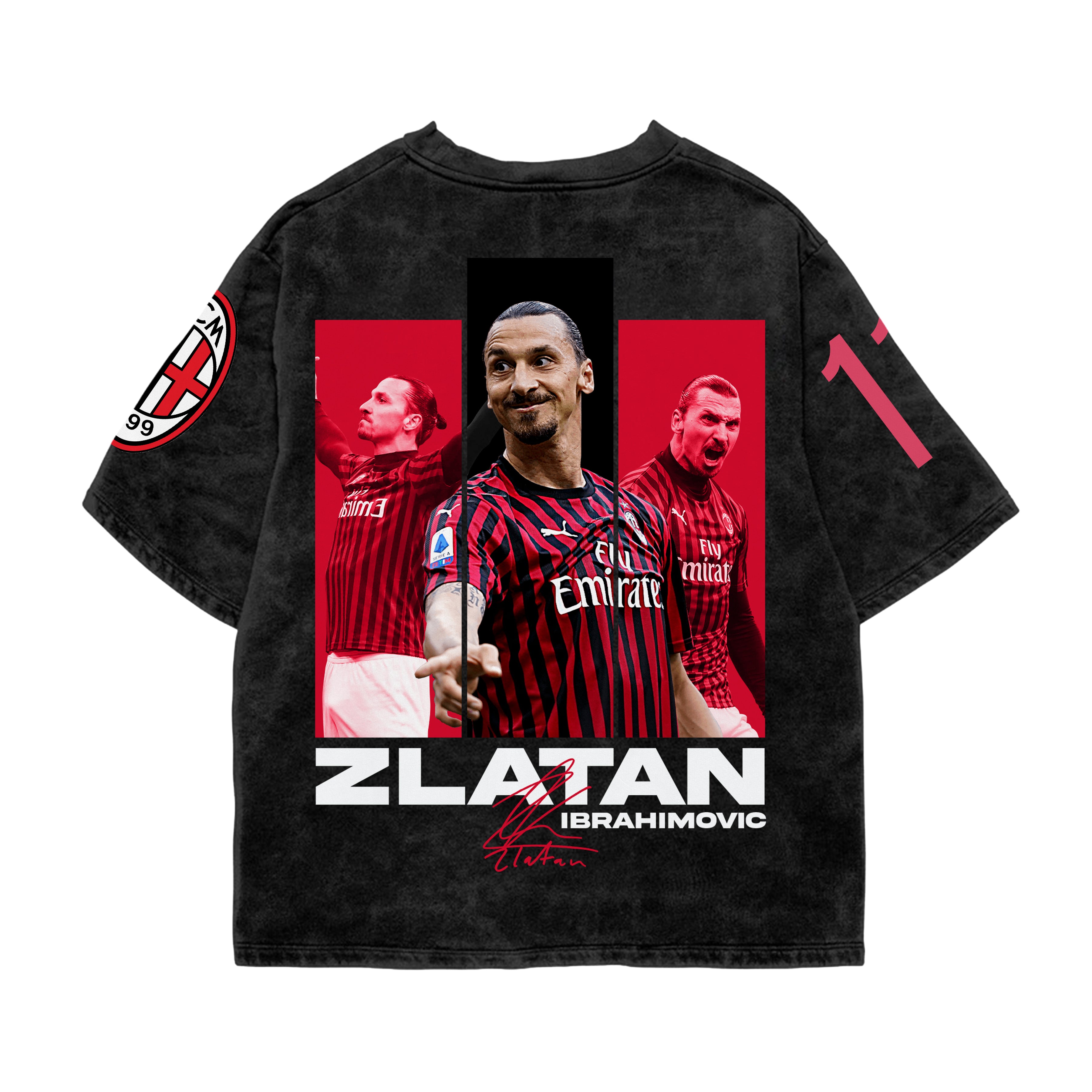 Milan 11 Legacy Acid Wash Oversized Tee