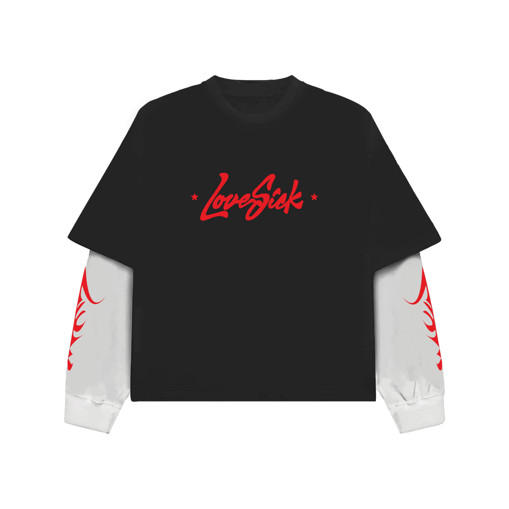 Love Sick Oversized Long Sleeve Tee