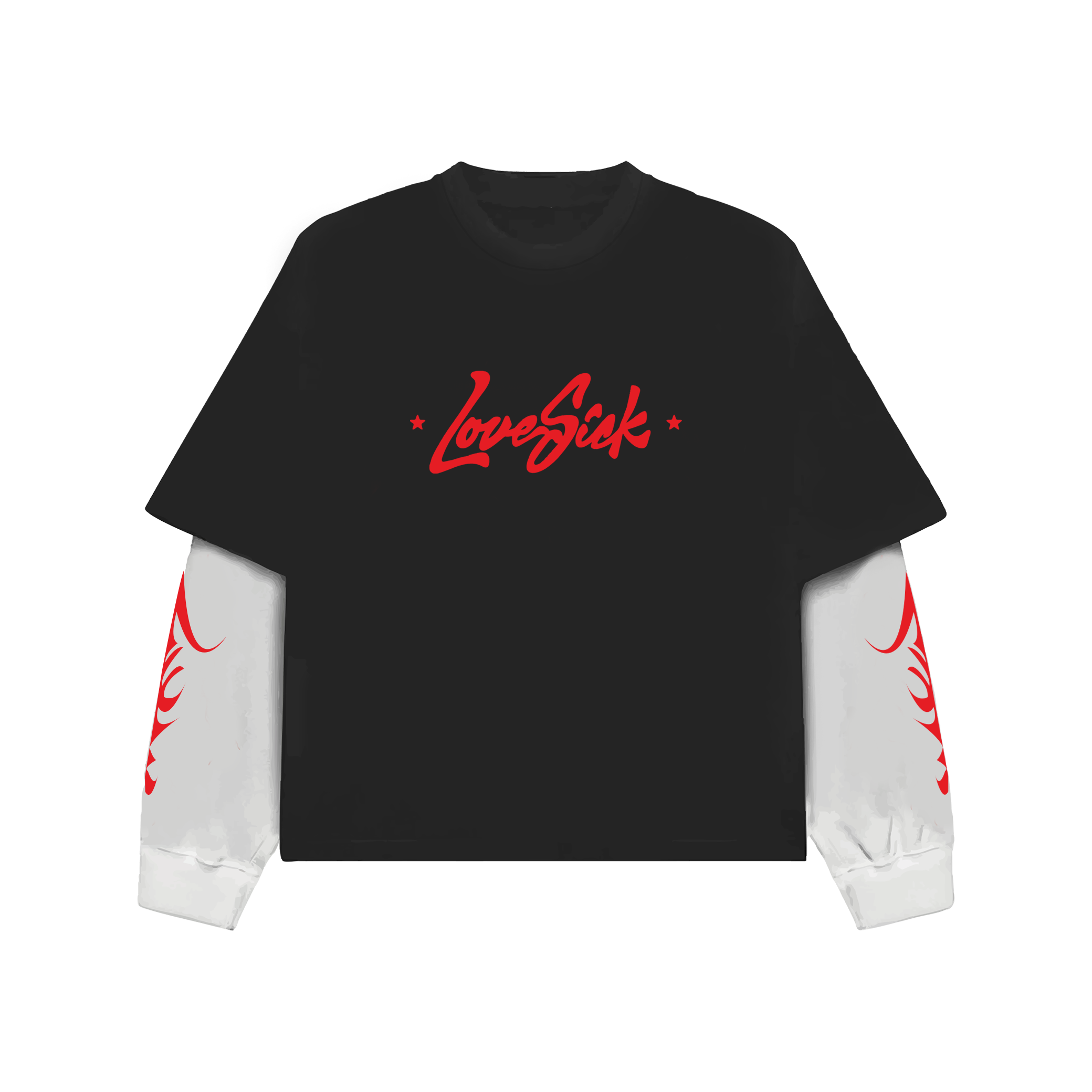 Love Sick Oversized Long Sleeve Tee