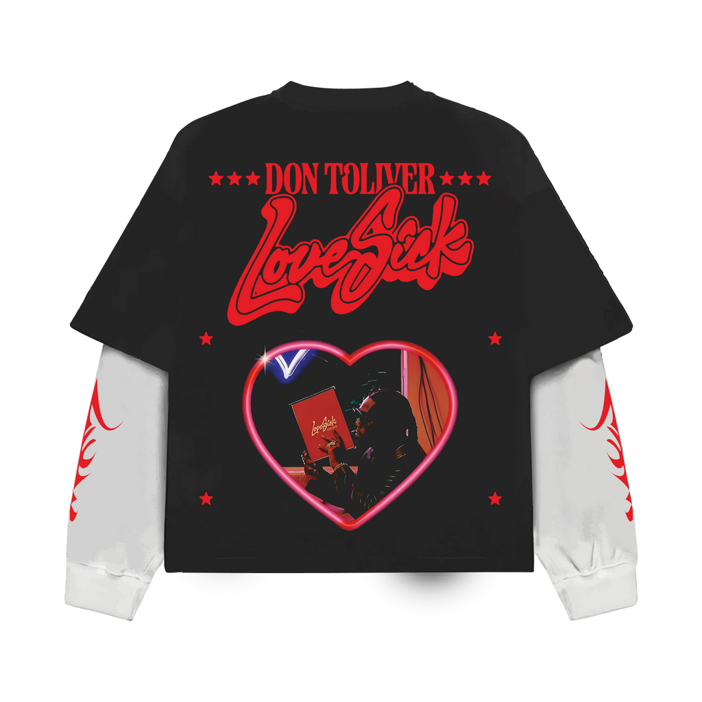 Love Sick Oversized Long Sleeve Tee