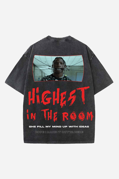 Highest In The Room Designed Oversized T-shirt