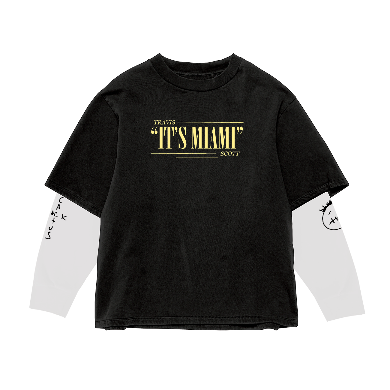 Miami Mugshot Full Sleeve Oversized Tee