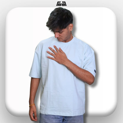 Aqua Blue Heavyweight Tee