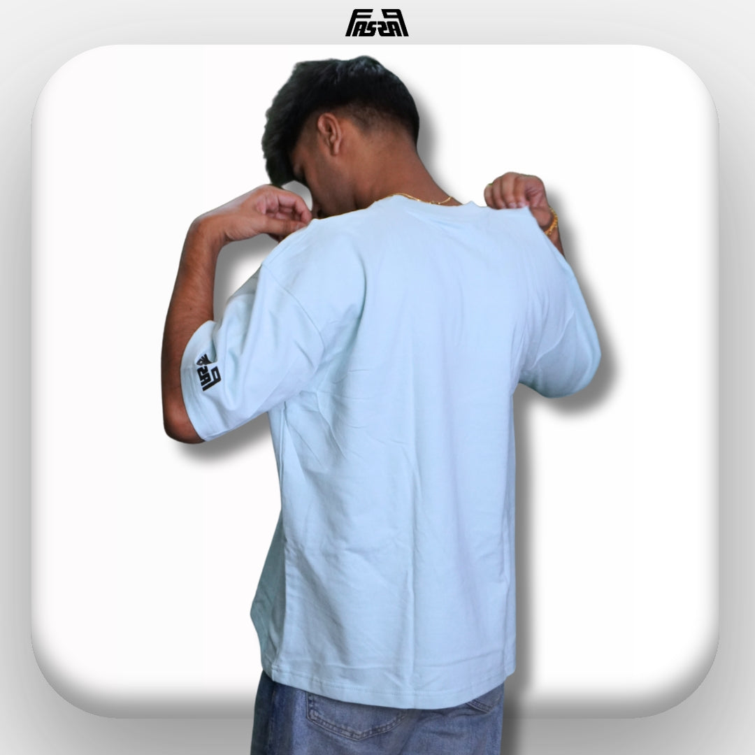 Aqua Blue Heavyweight Tee