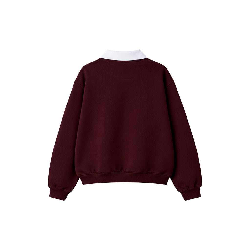 Heritage Maroon Polo Sweatshirt