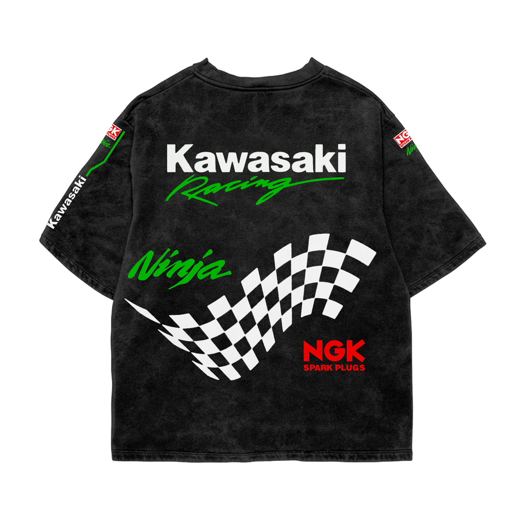 Green Flag Legacy Acid Wash Oversized Tee