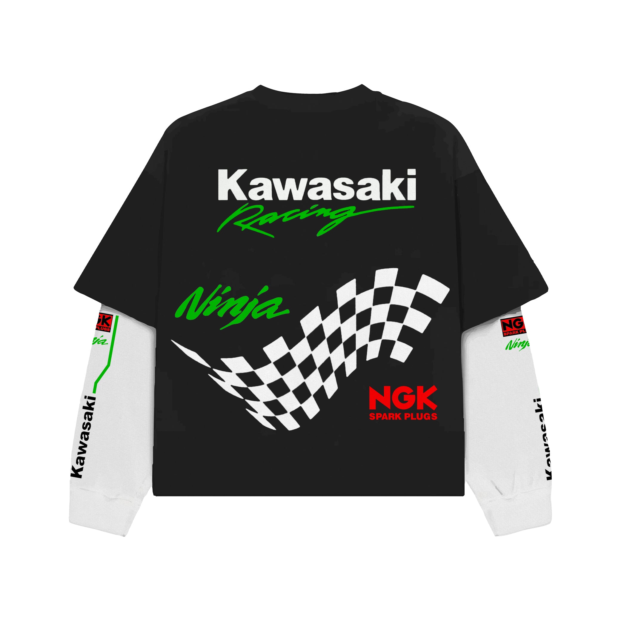 Kawasaki Ninja Grid Oversized Full Sleeve Tee
