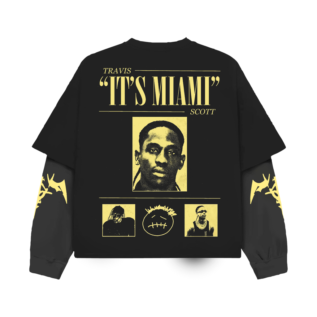 Miami Mugshot Oversized Long Sleeve Tee