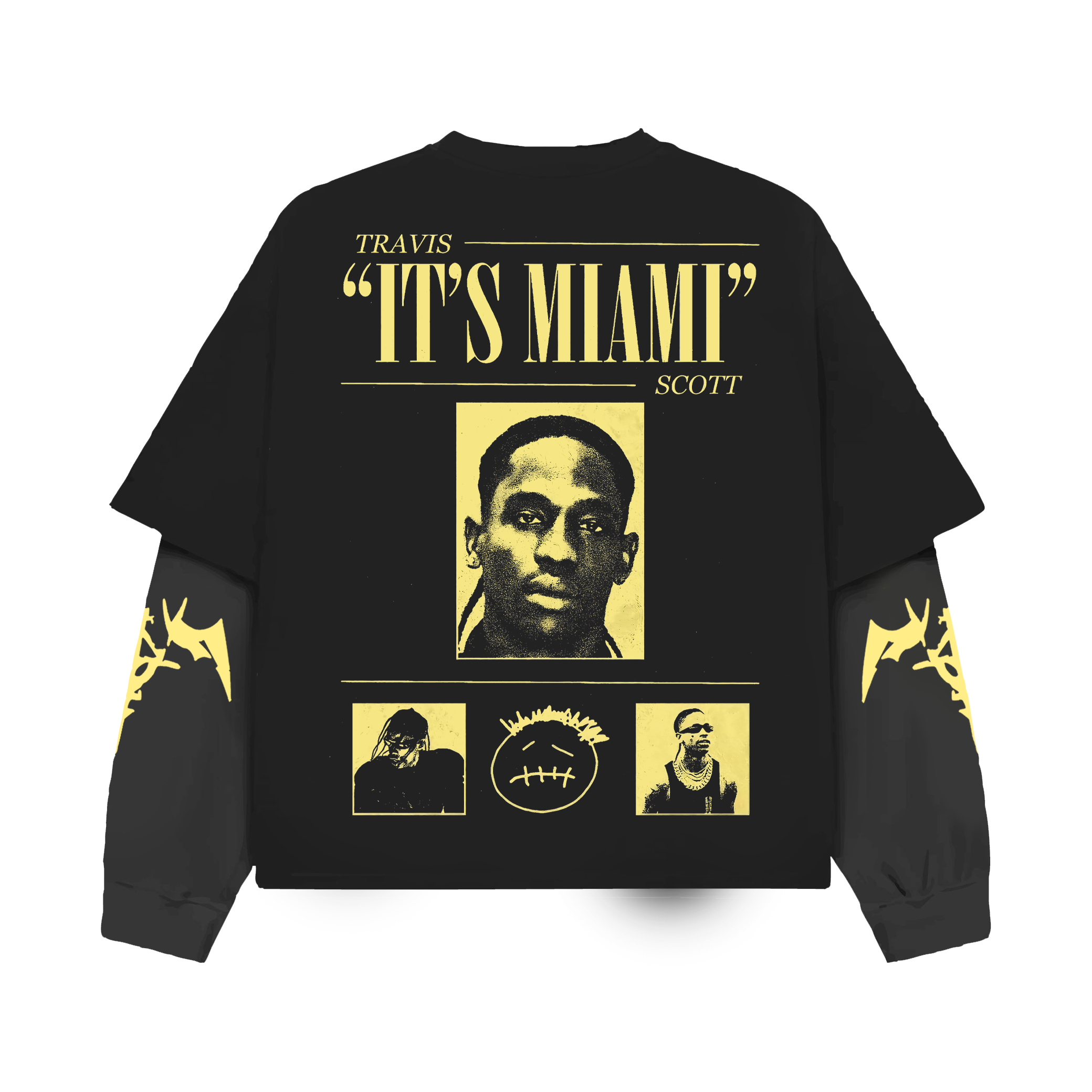 Miami Mugshot Oversized Long Sleeve Tee