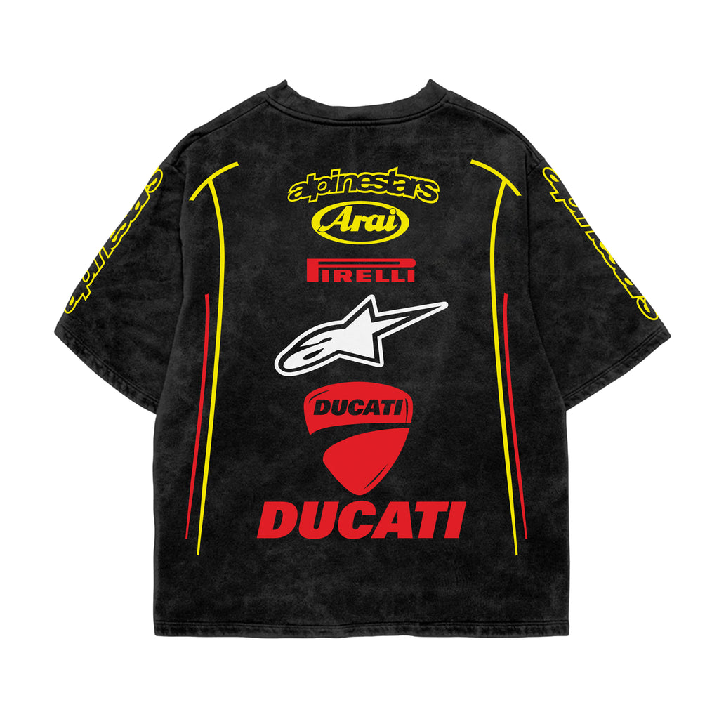 Apex Desmo Acid Wash Oversized Tee