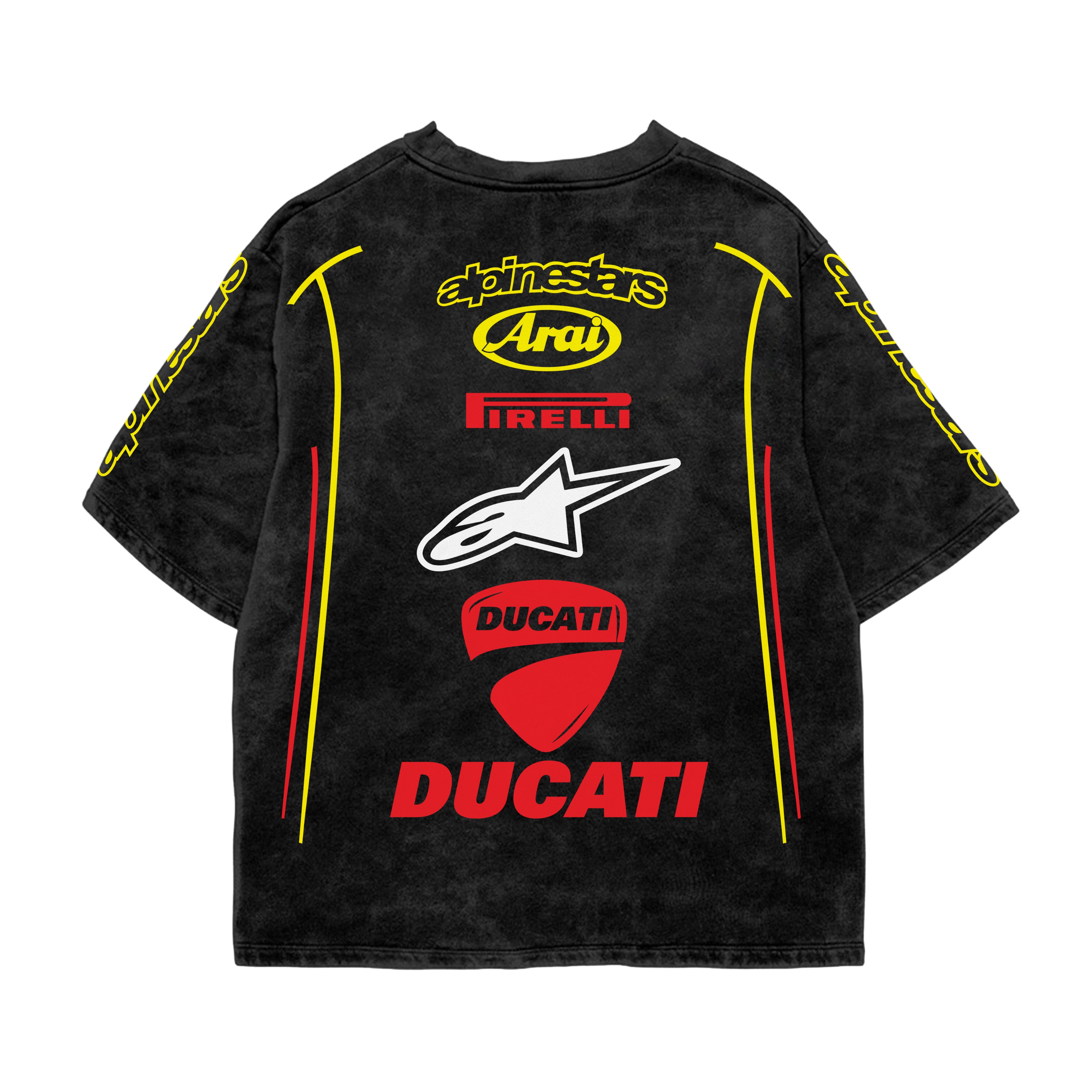 Apex Desmo Acid Wash Oversized Tee