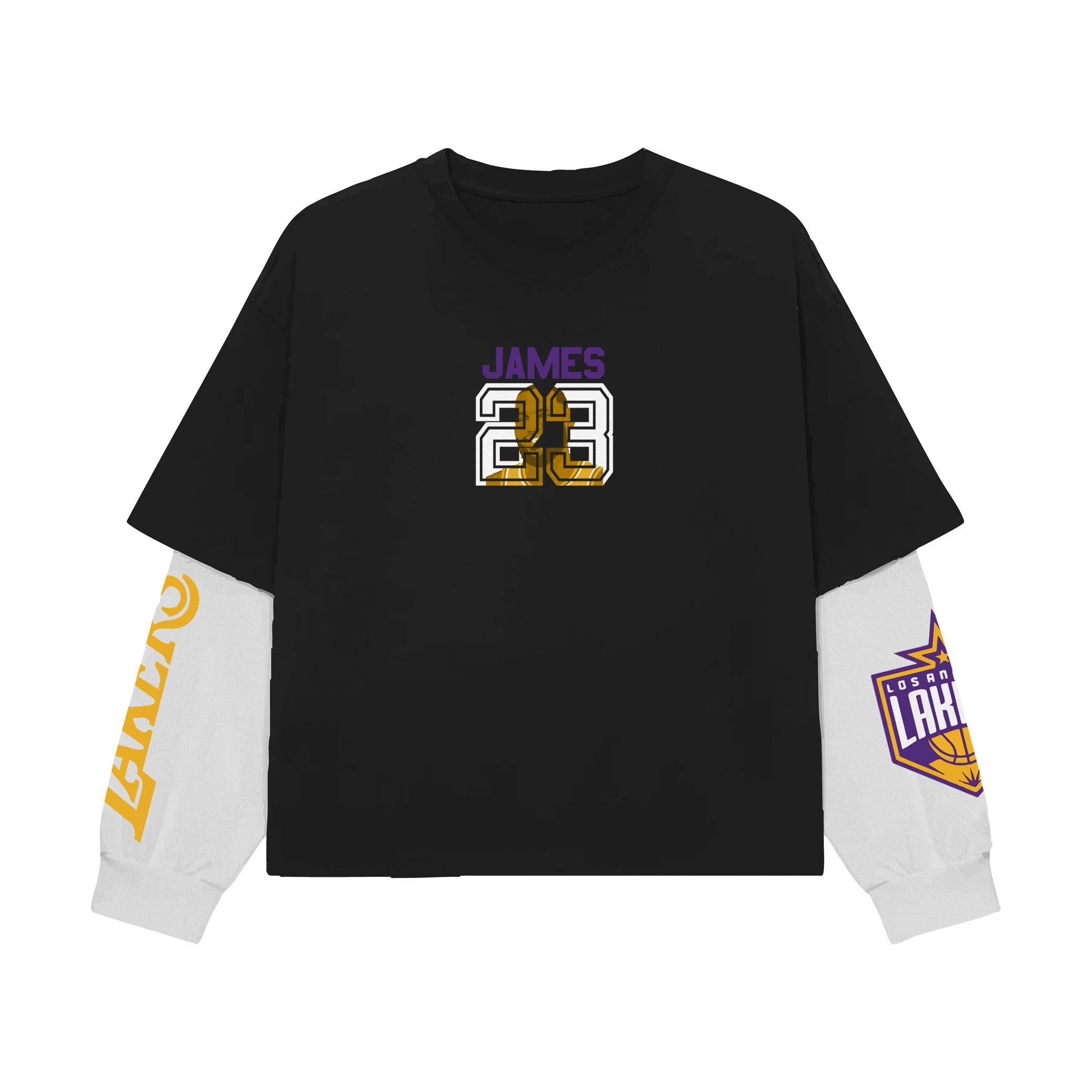 King 23 Layered Oversized Full Sleeve Tee