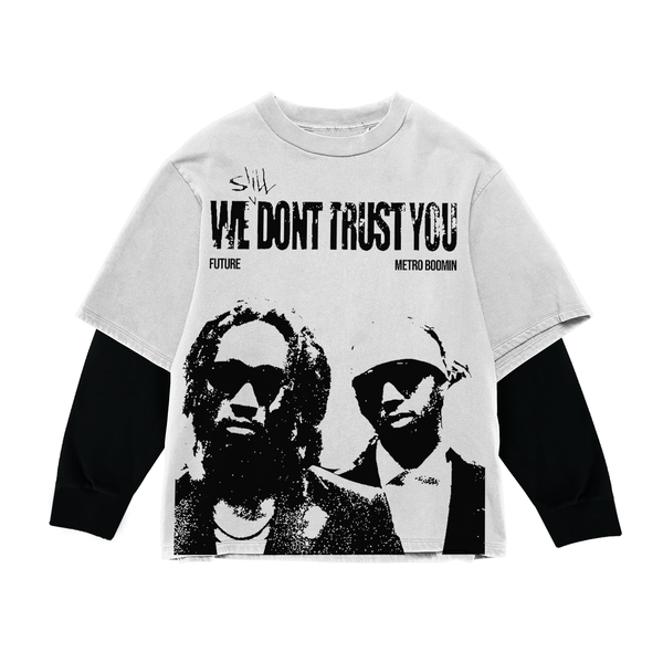 Trust No One Full Sleeve Oversized Tee