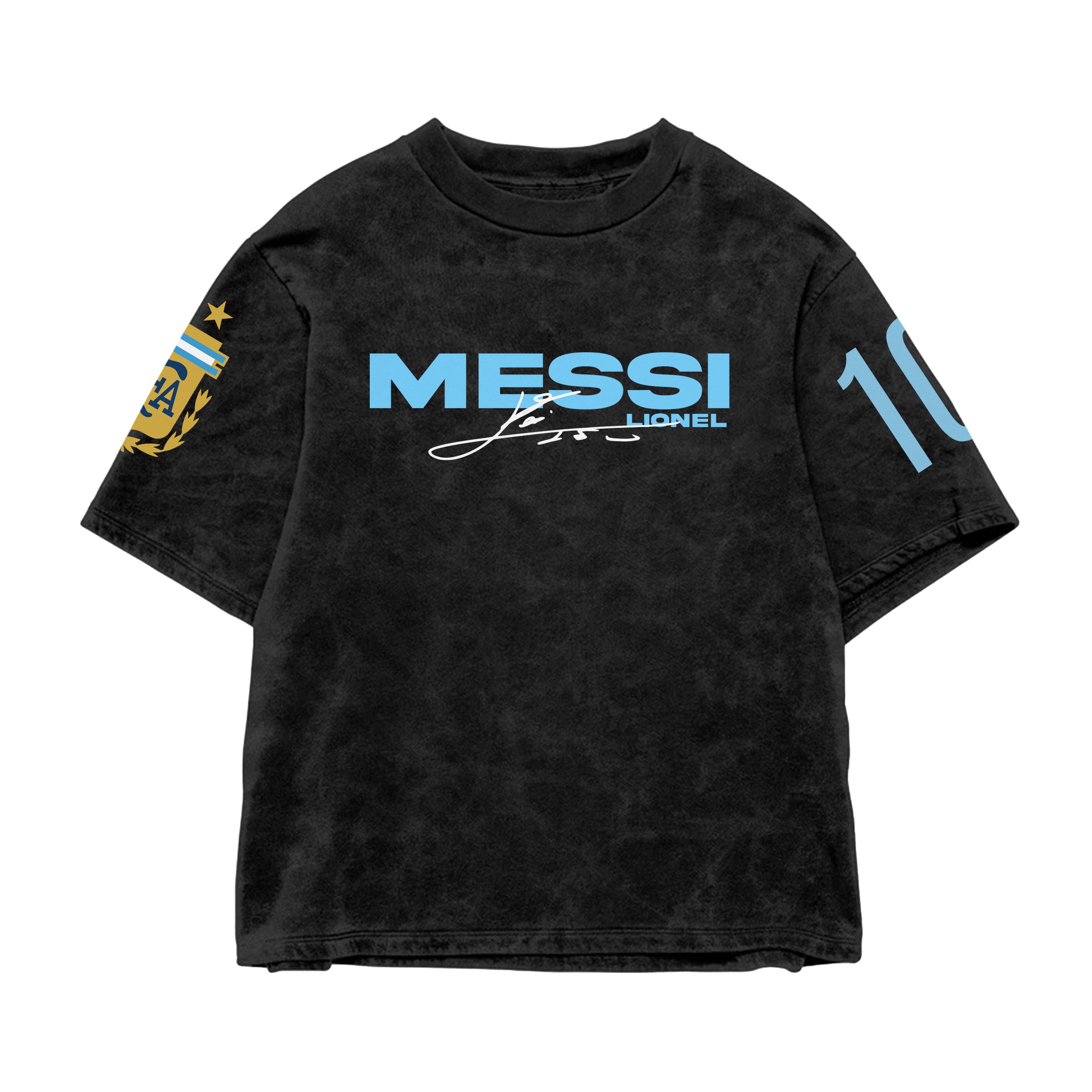 GOAT 10 Argentina Acid Wash Oversized Tee