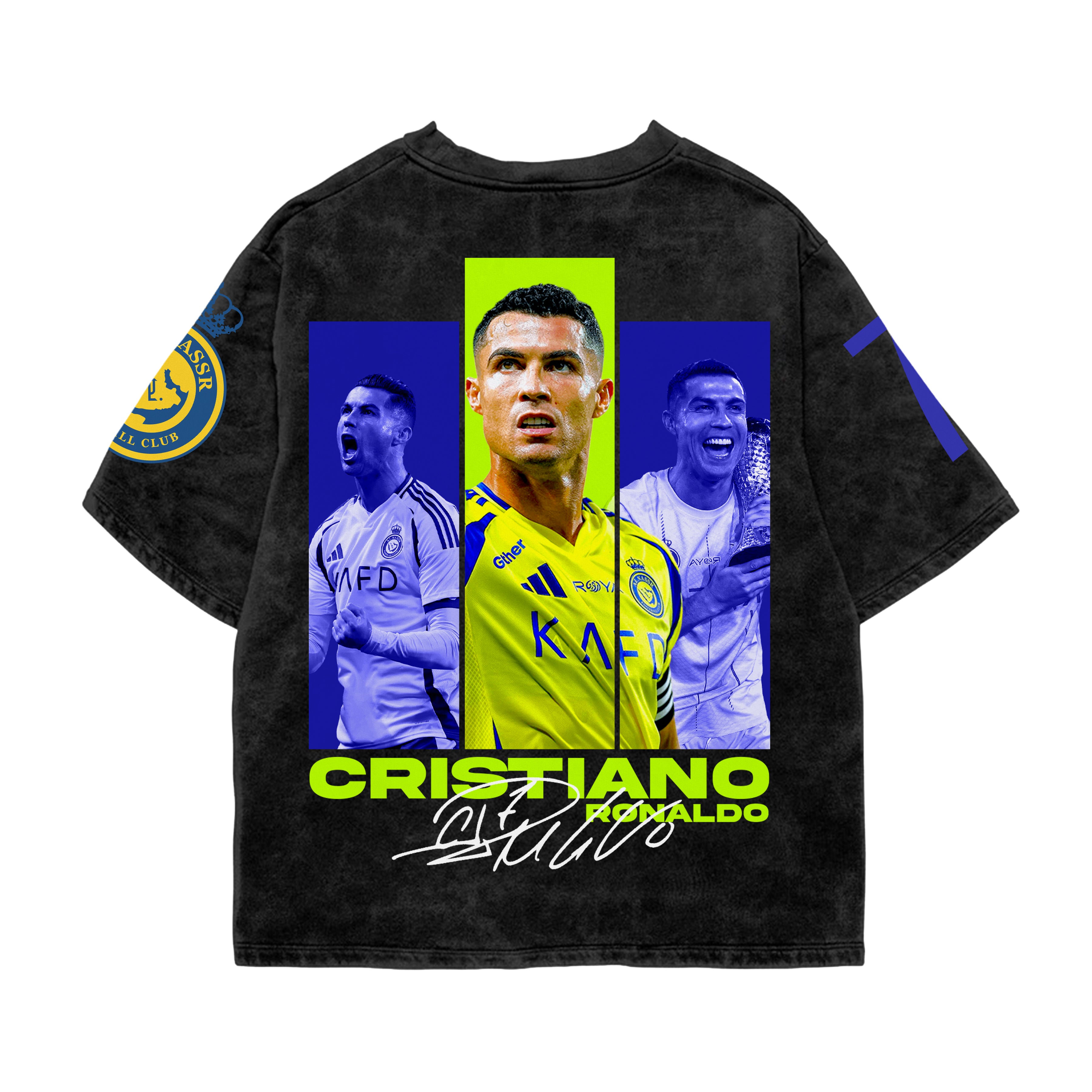 CR7 Legacy Acid Wash Oversized Tee