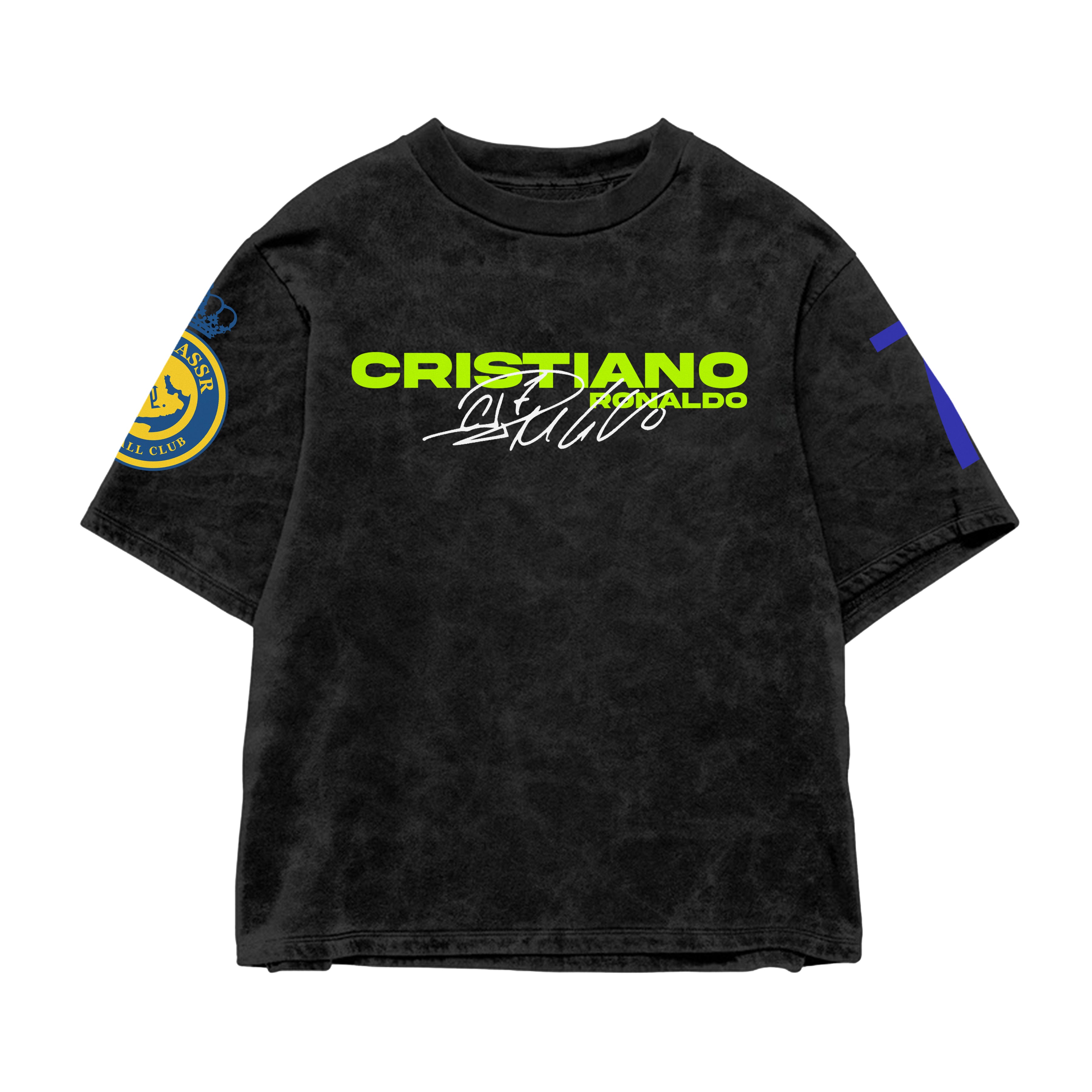 CR7 Legacy Acid Wash Oversized Tee