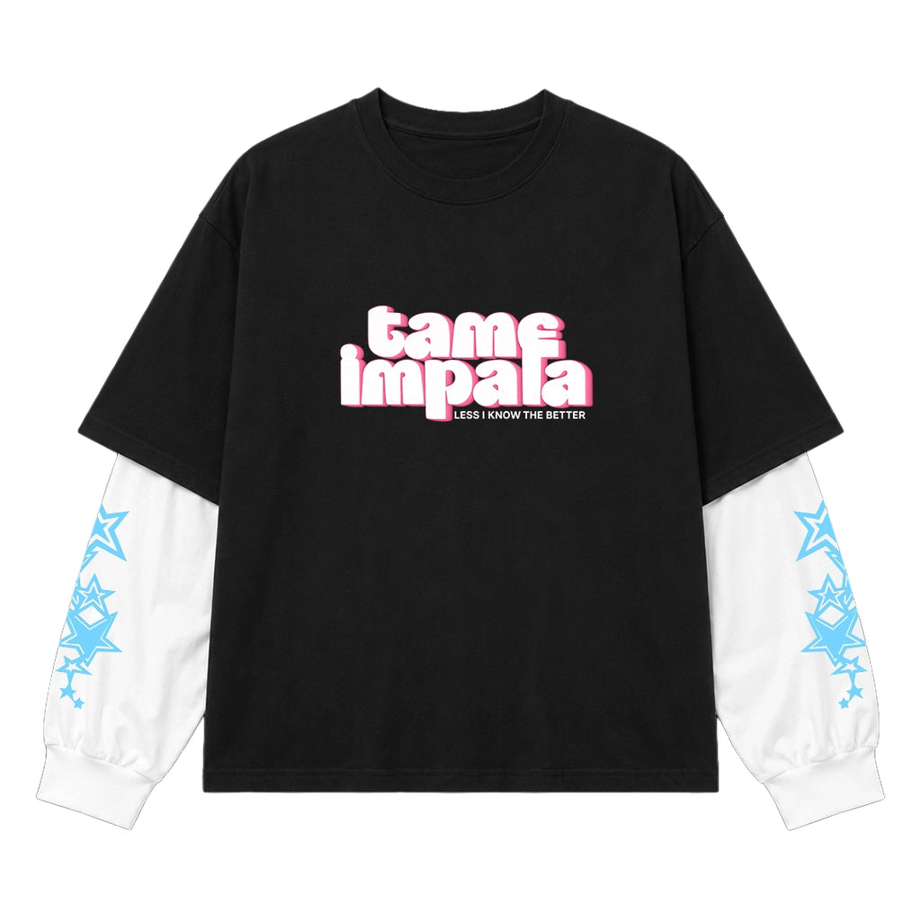 Less I Know Fake Sleeve Tee