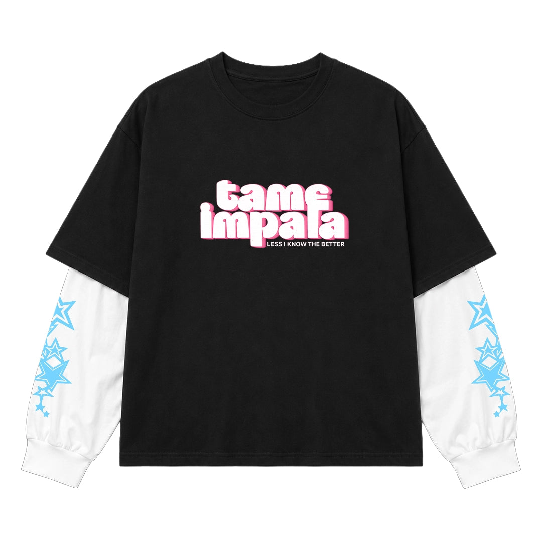 Less I Know Fake Sleeve Tee