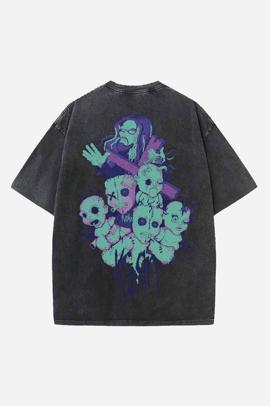 Korn Designed Oversized T-shirt