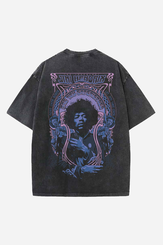 Jimi Hendrix Designed Oversized T-shirt