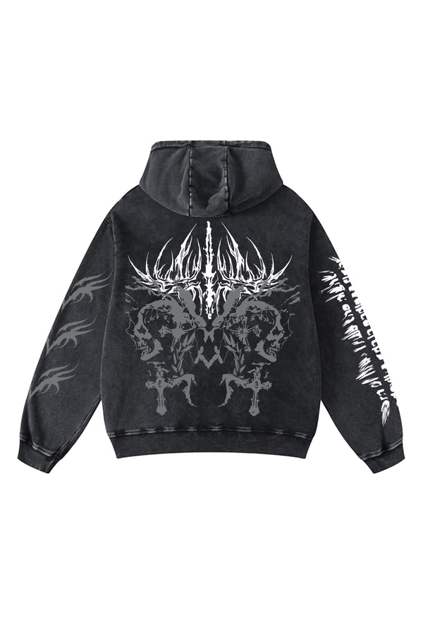 Infernal Designed Oversized Hoodie