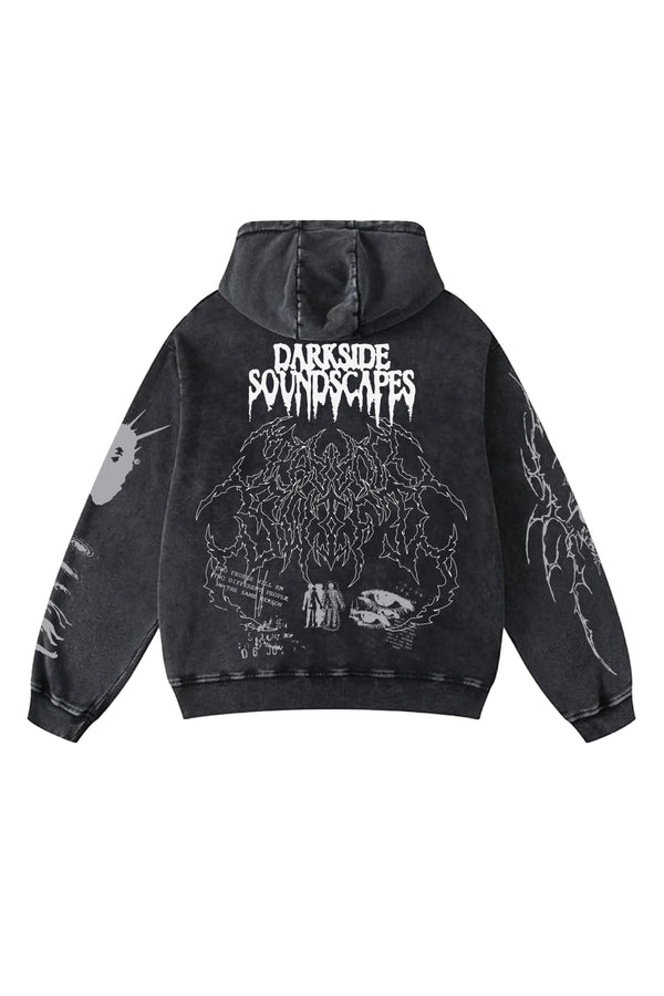 Nightmare Designed Oversized Hoodie