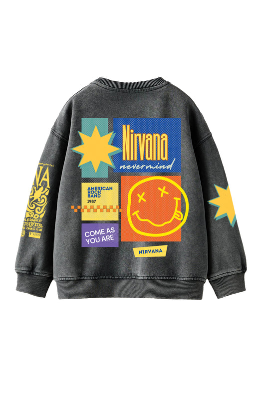 Nirvana Designed Oversized Sweatshirt