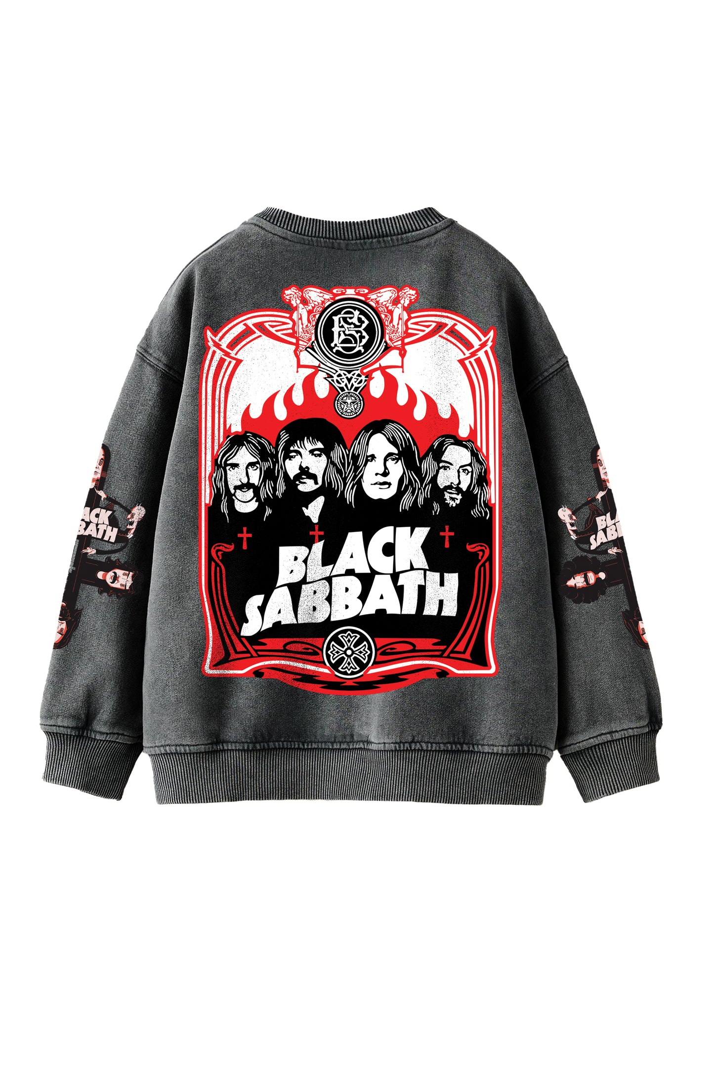 Black Sabbath Designed Oversized Sweatshirt