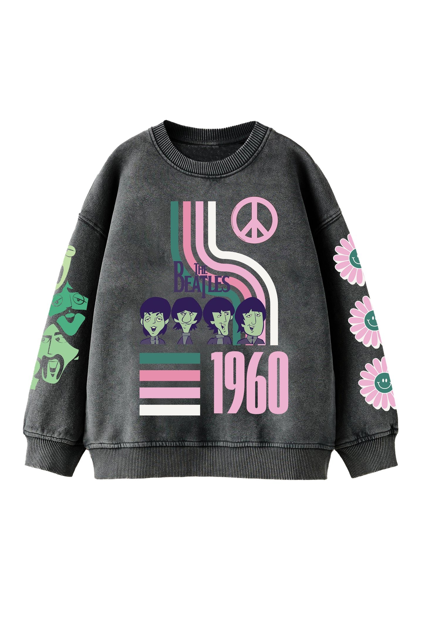 The Beatles Designed Oversized Sweatshirt