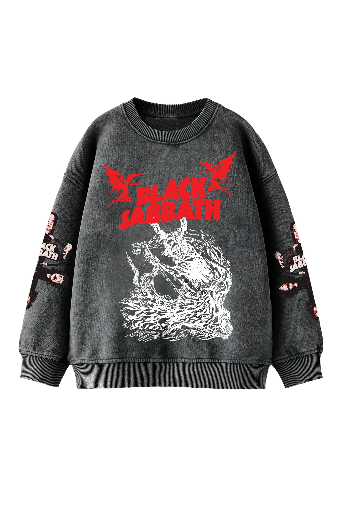 Black Sabbath Designed Oversized Sweatshirt