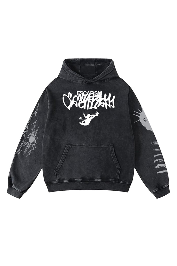 Nightmare Designed Oversized Hoodie