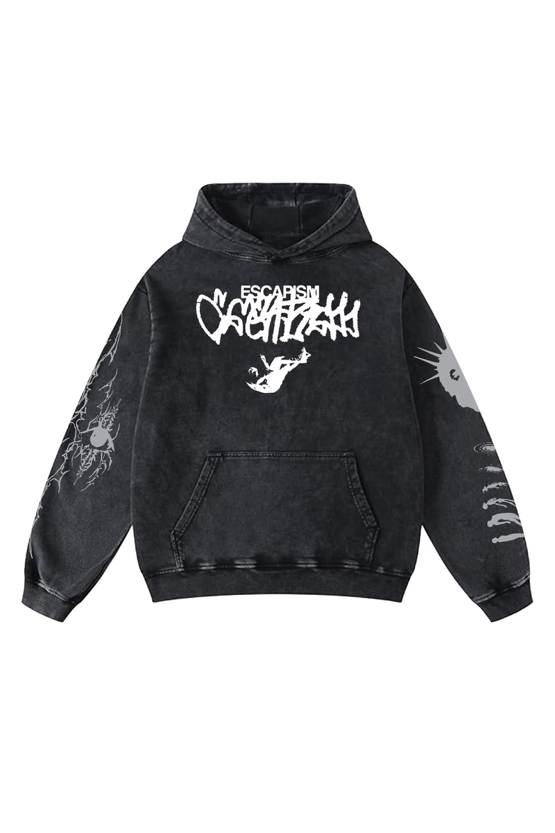 Nightmare Designed Oversized Hoodie