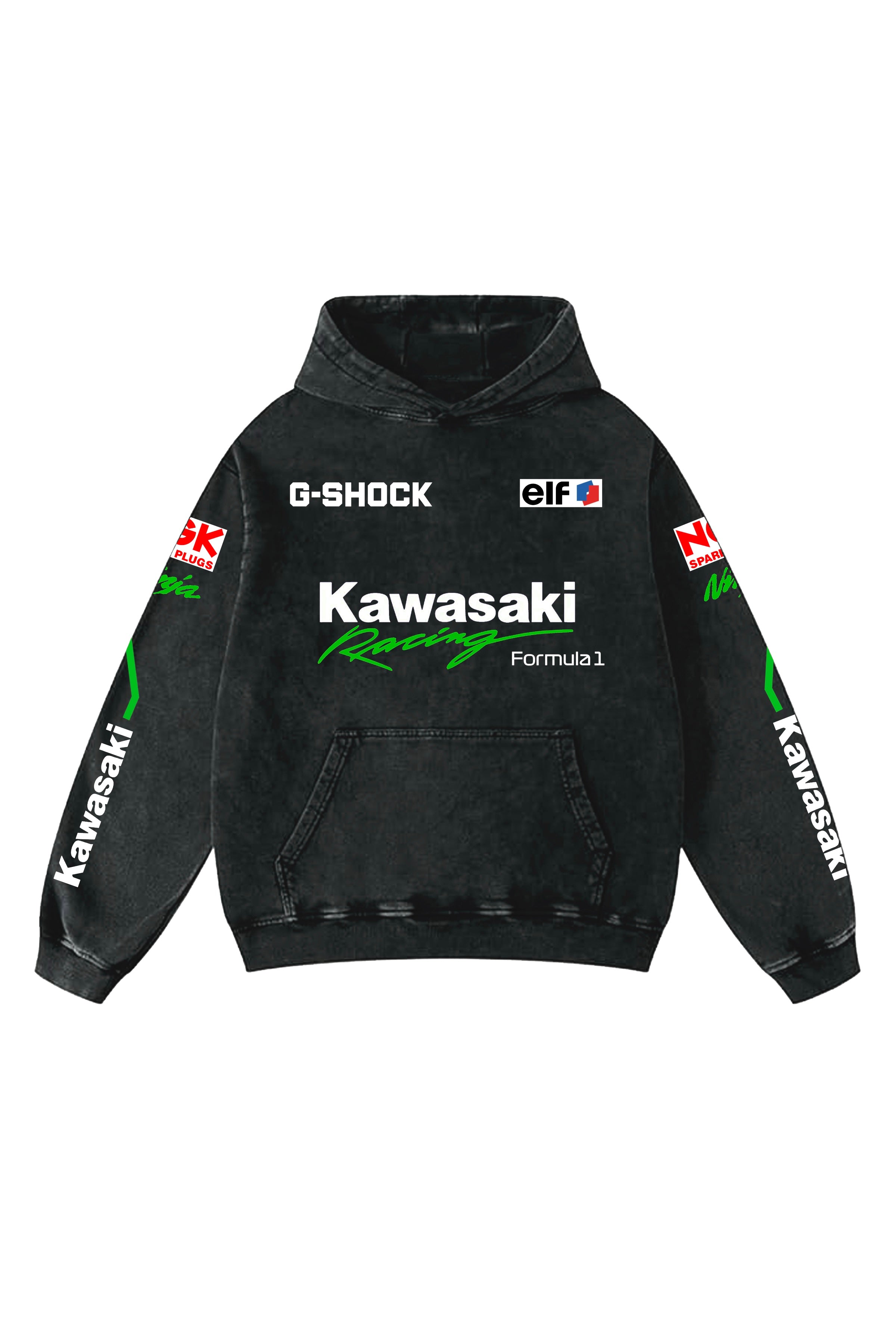 Kawasaki Designed Oversized Hoodie