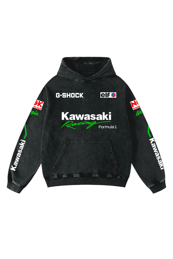 Kawasaki Designed Oversized Hoodie