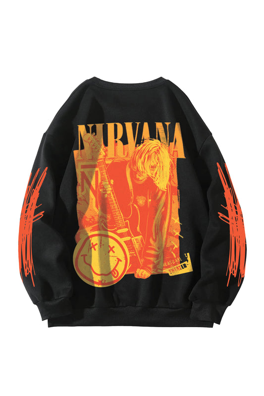 Nirvana Designed Oversized Sweatshirt