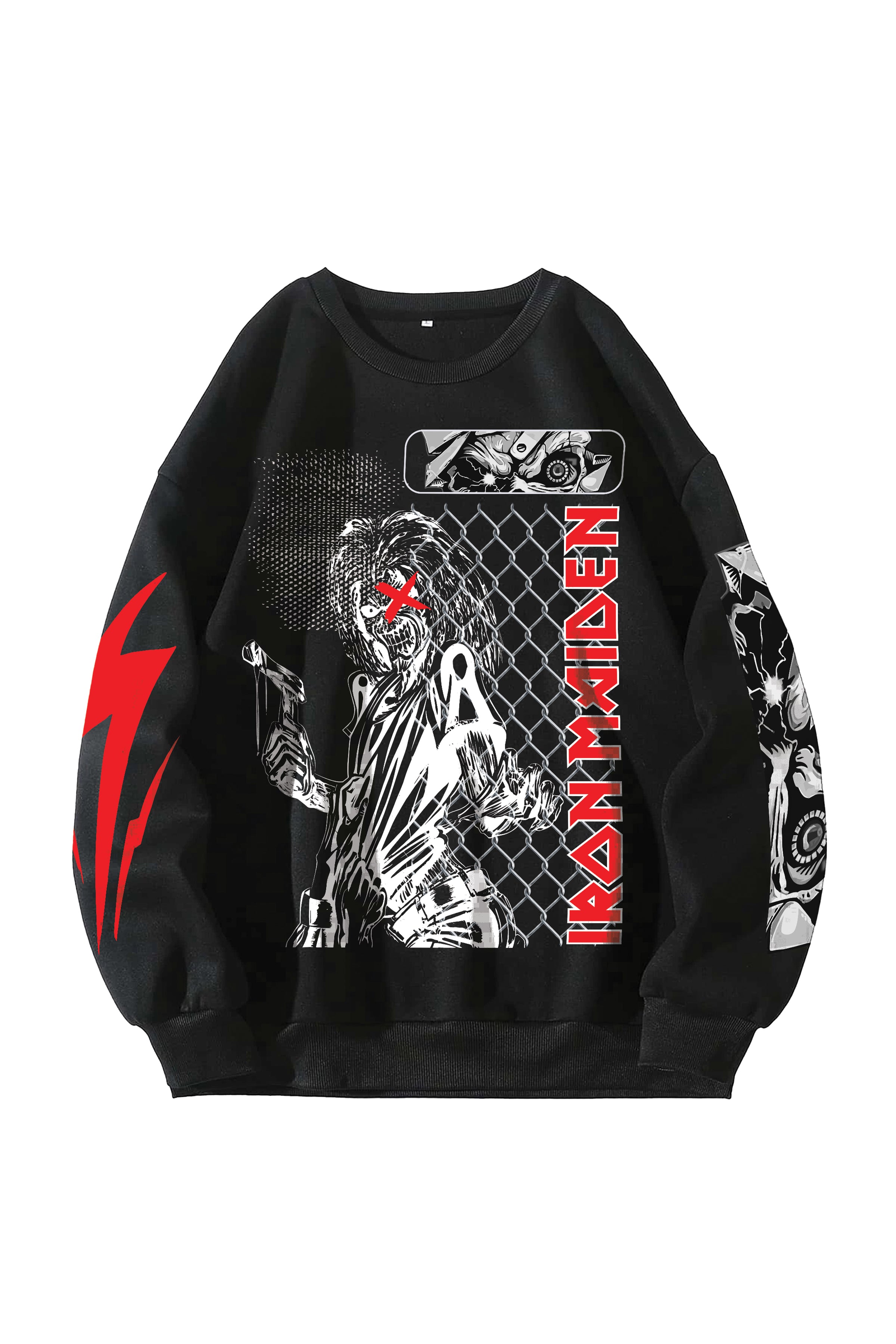 Iron Maiden Designed Oversized Sweatshirt