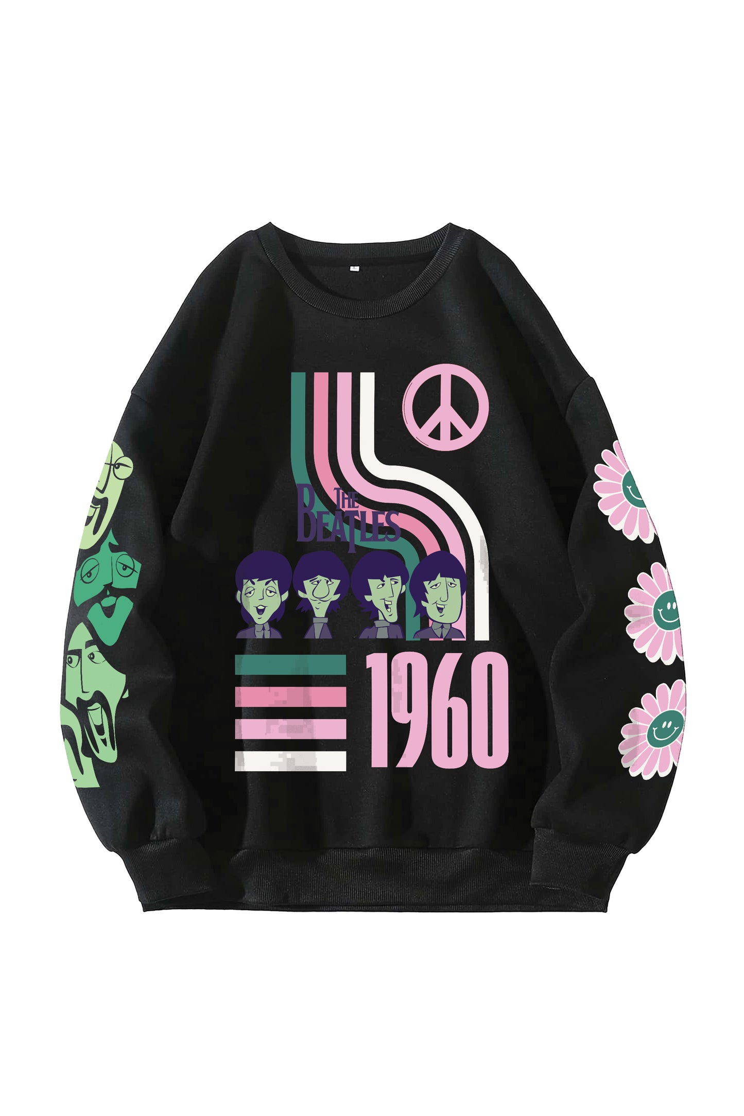 The Beatles Designed Oversized Sweatshirt