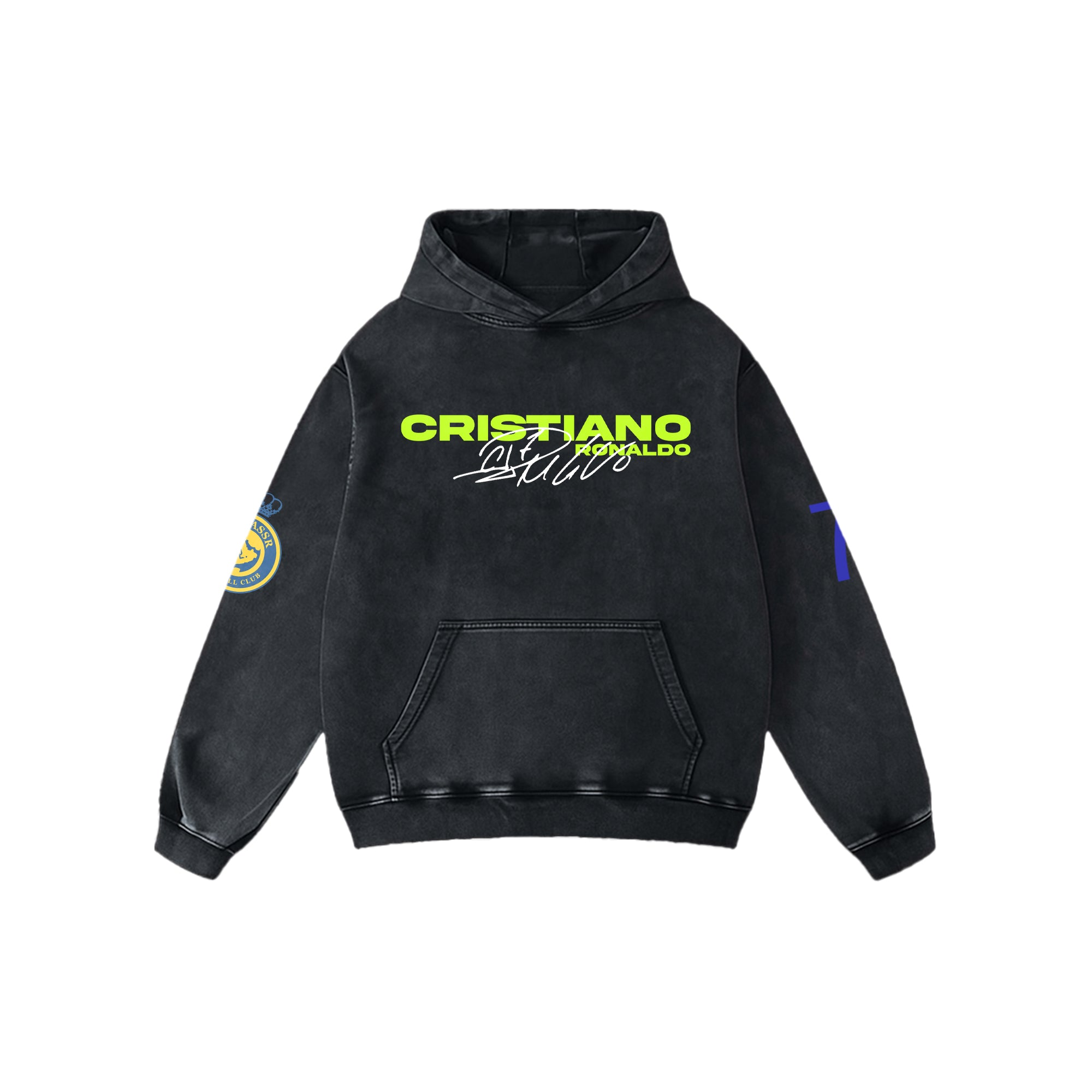 RONALDO ACID WASH OVERSIZED HOODIE