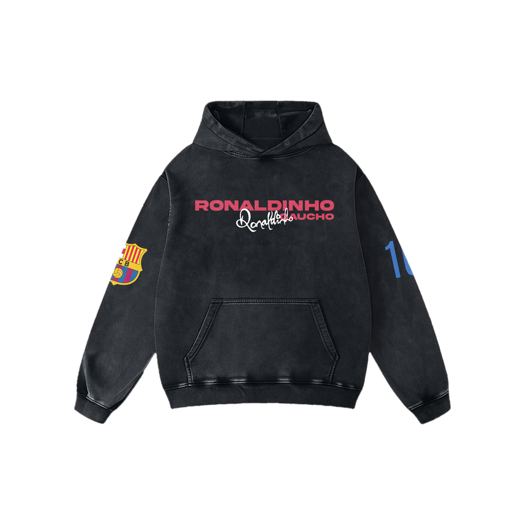 RONALDINHO ACID WASH OVERSIZED HOODIE