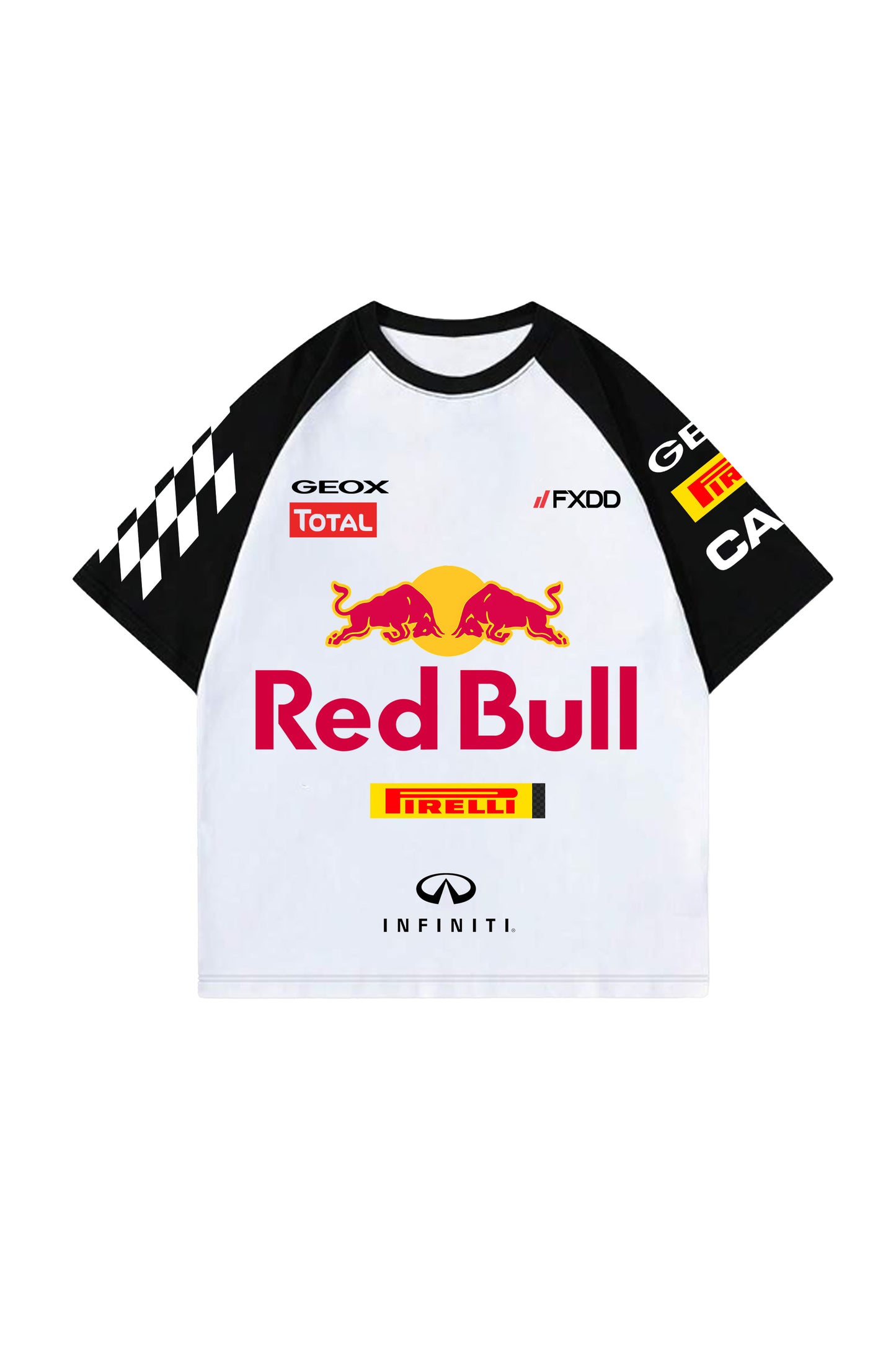 Red Bull Infiniti Ranglan Designed Oversized T-shirt