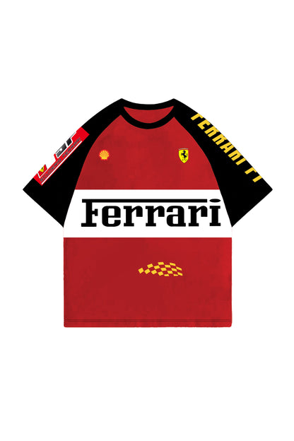 Ferrari Ranglan Designed Oversized T-shirt