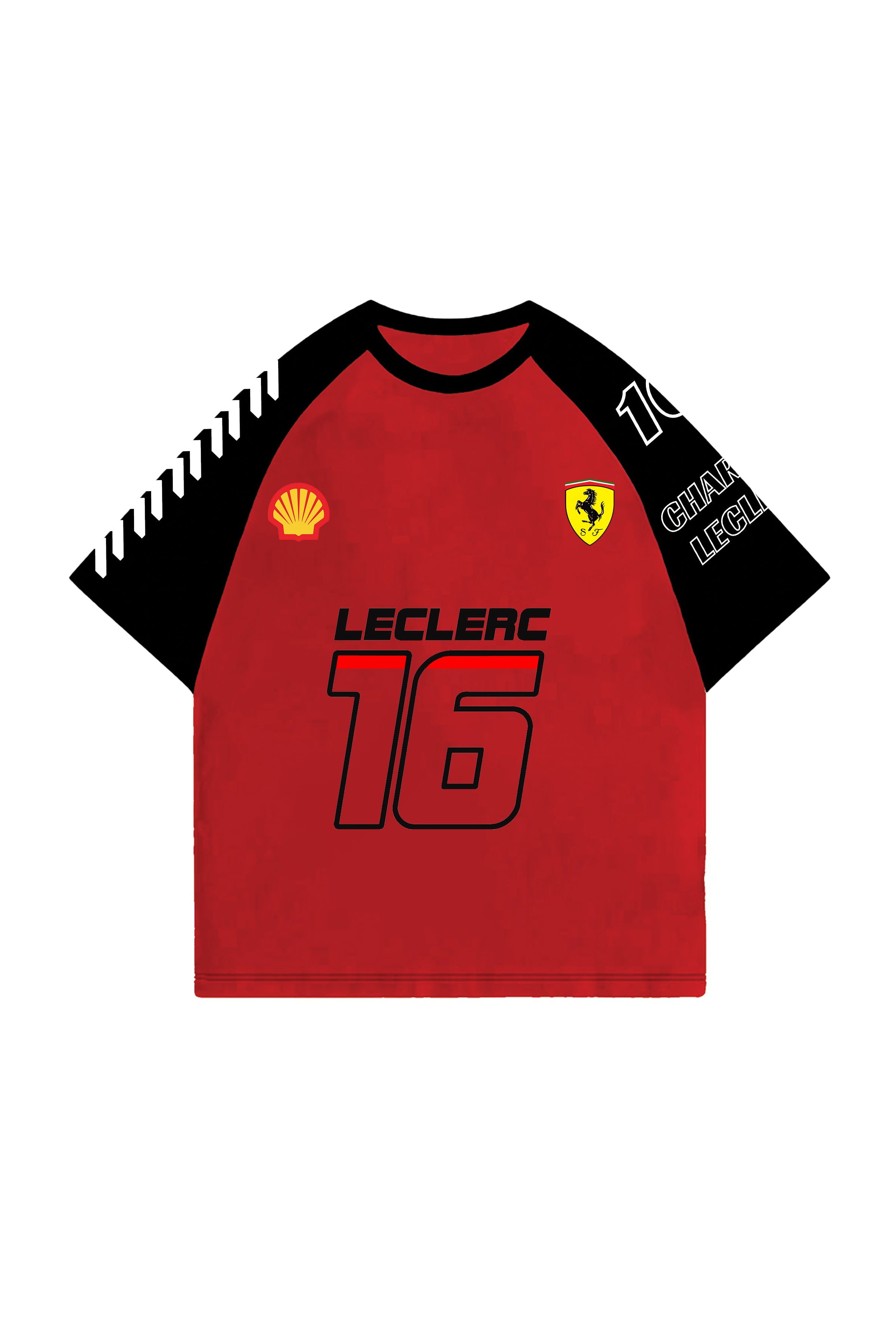 Leclerc Ranglan Designed Oversized T-shirt