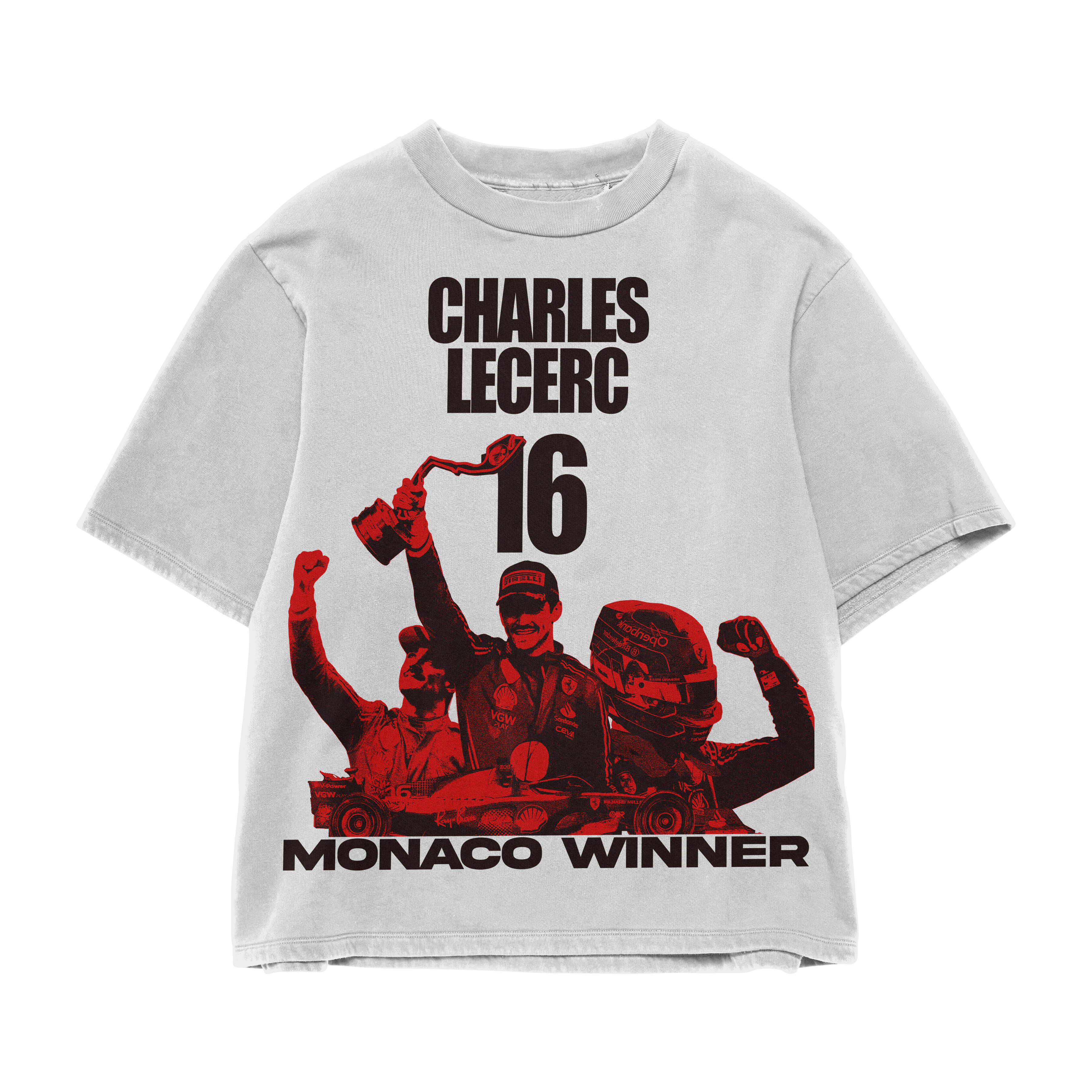 Charlec Red Oversized Tee