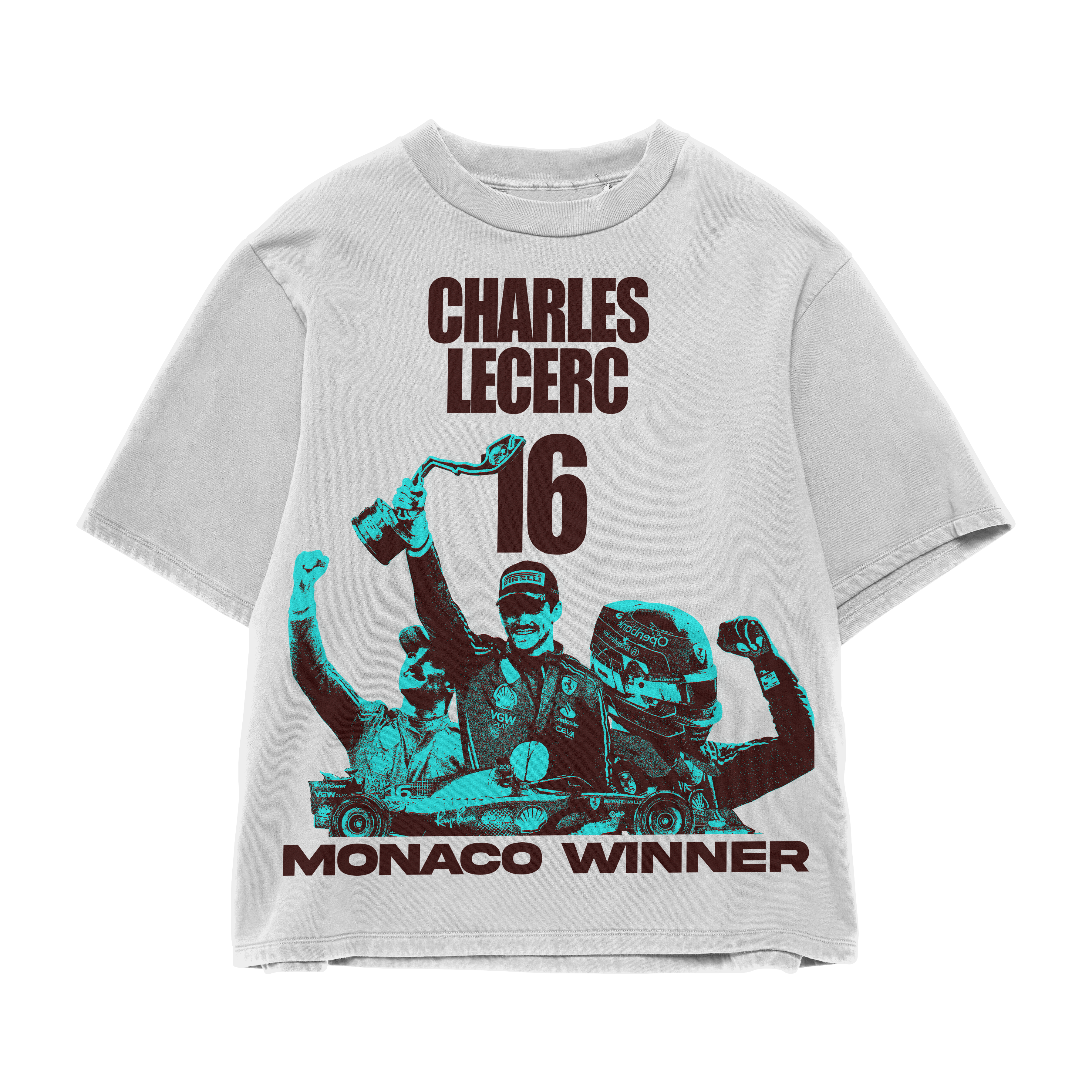 Charlec Blue Oversized Tee