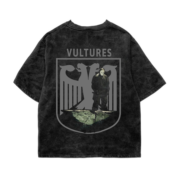 Vultures Acid Wash Oversized Tee