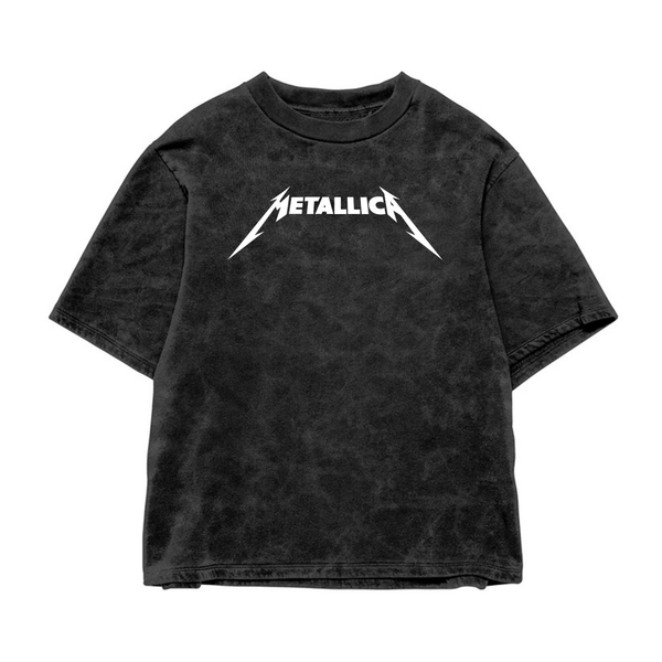 Metallica Acid Wash Oversized Tee
