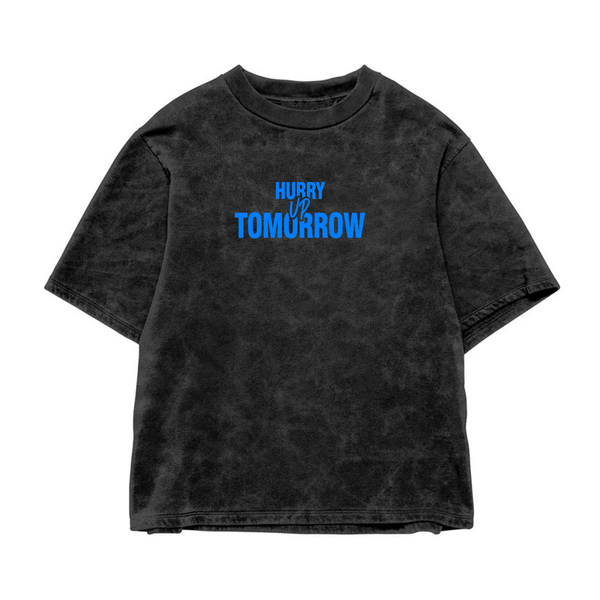 Hurry Up Tomorrow Acid Wash Oversized Tee